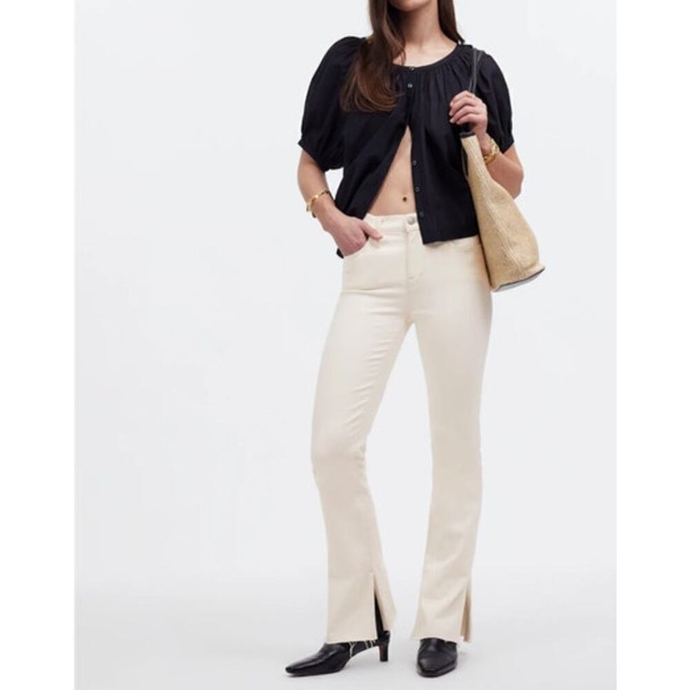 Madewell Kick Out Jeans Full Length Ecru NWT 31